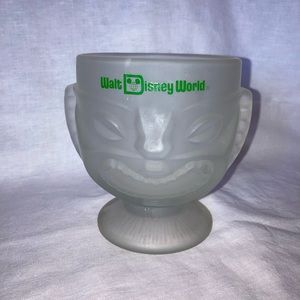Walt Disney World Polynesian Village Tiki Frosted Glass Goblet Cup Vintage Retro
